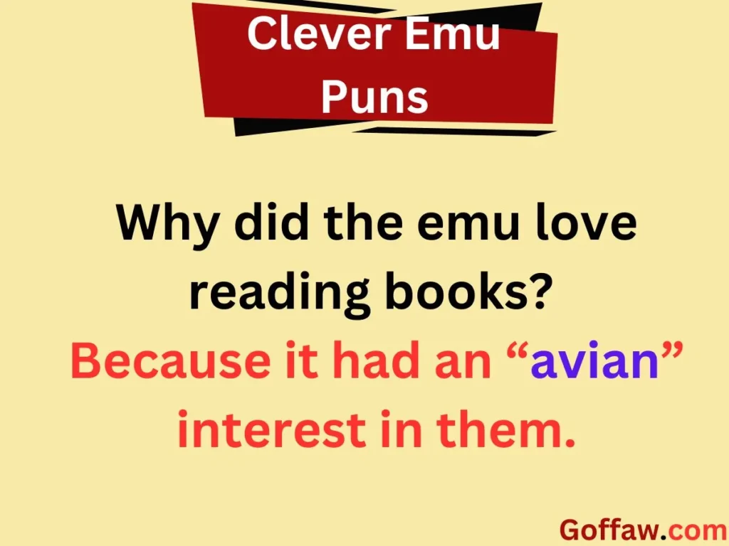 Clever Emu Puns