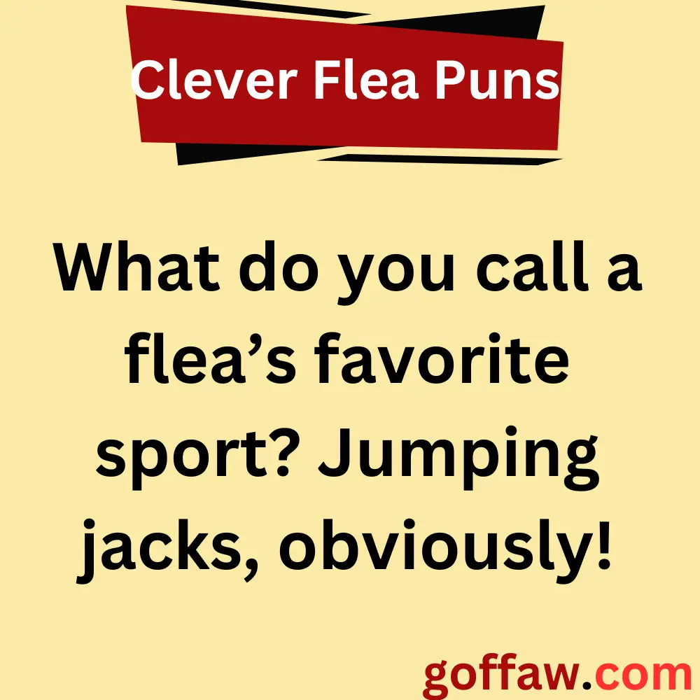 Clever Flea Puns