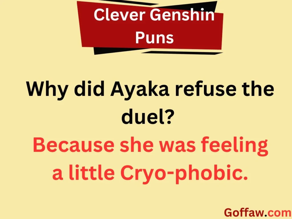 Clever Genshin Puns