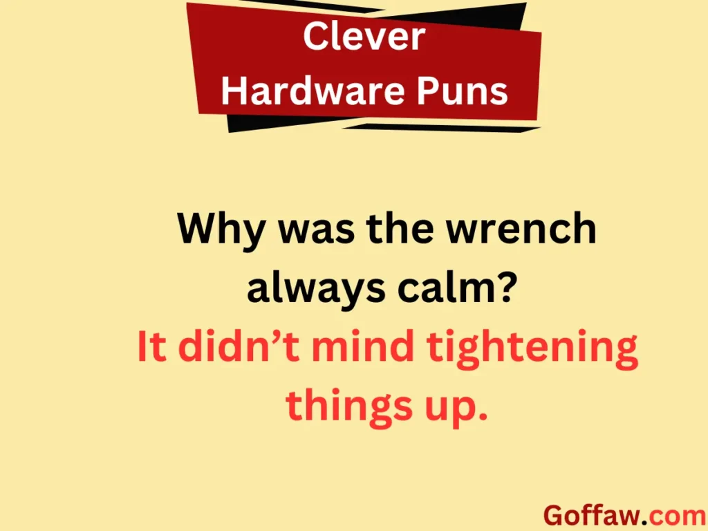 Clever Hardware Puns
