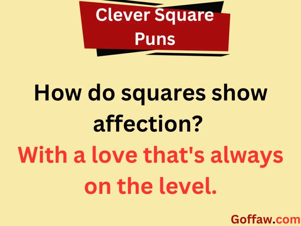 Clever Square Puns