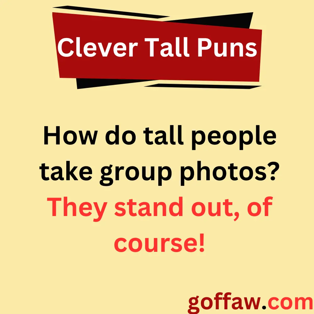 Clever Tall Puns