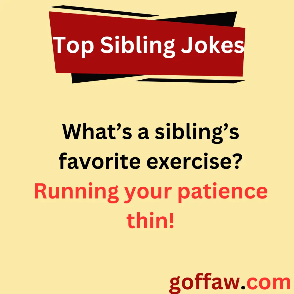Clever Sibling Puns