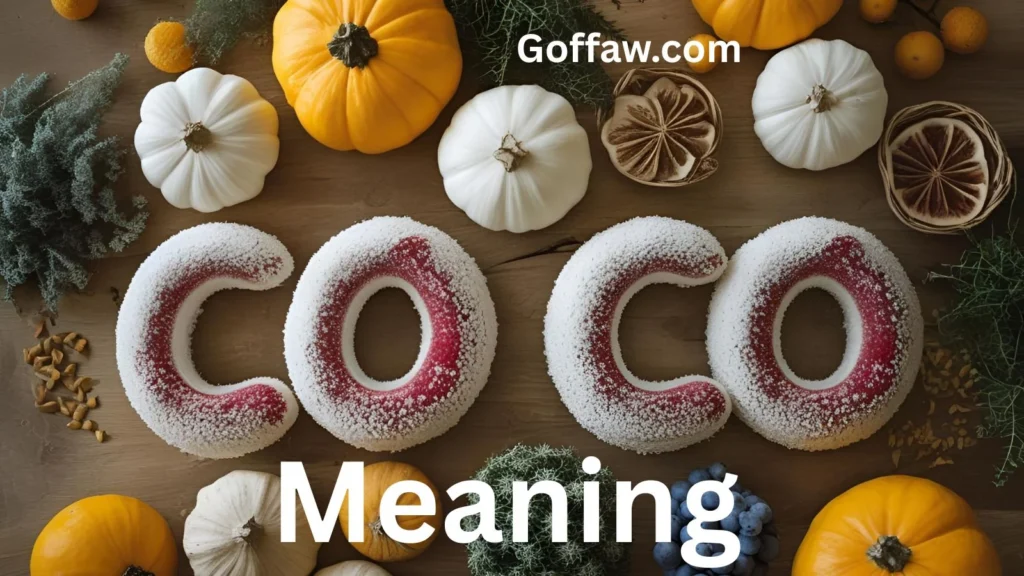 Coo Meaning