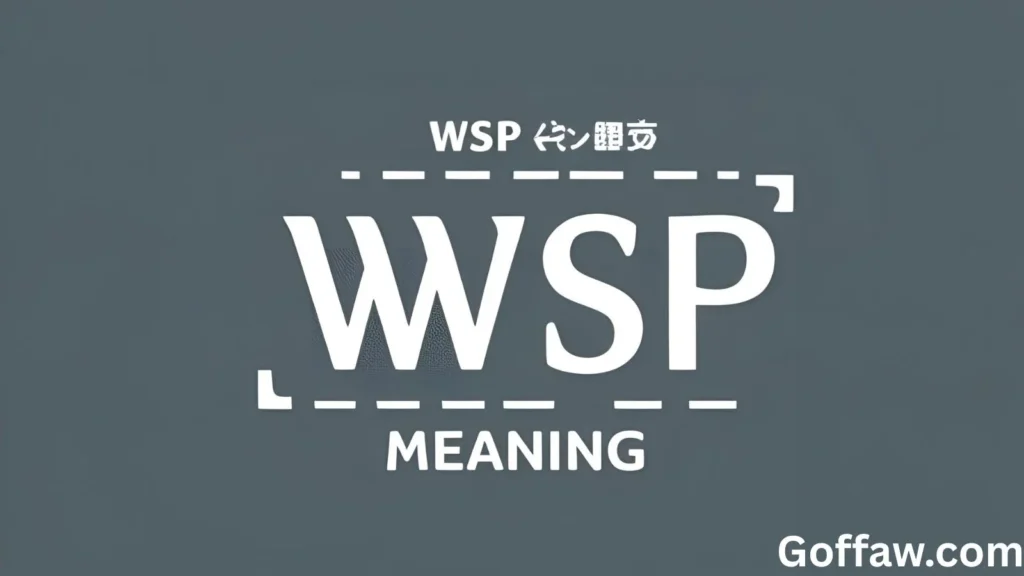 WSP Meaning